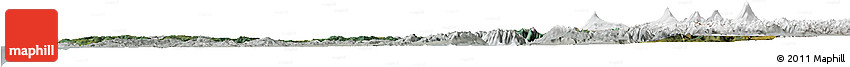 Satellite Horizon Map of CAUTIN, lighten, semi-desaturated