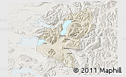 Shaded Relief 3D Map of Pucon, lighten
