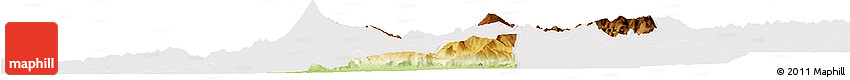 Physical Horizon Map of Pucon, cropped outside