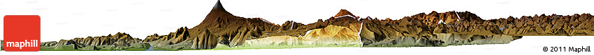 Physical Horizon Map of Pucon, darken