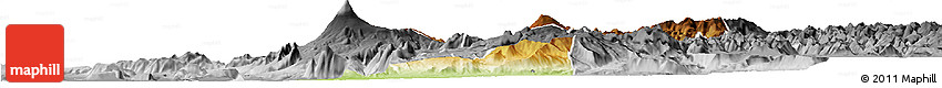 Physical Horizon Map of Pucon, desaturated