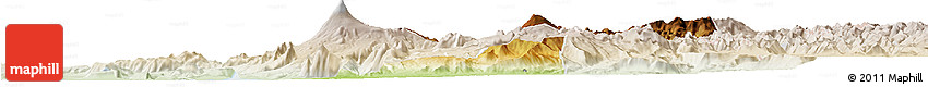 Physical Horizon Map of Pucon, lighten