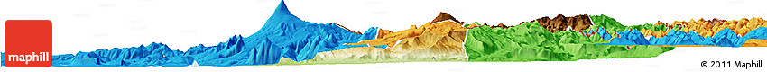 Physical Horizon Map of Pucon, political outside