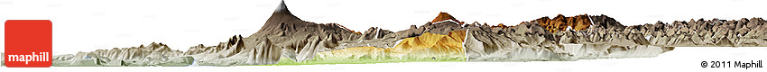 Physical Horizon Map of Pucon, semi-desaturated