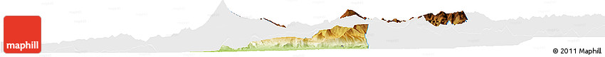 Physical Horizon Map of Pucon, single color outside