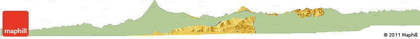 Savanna Style Horizon Map of Pucon, single color outside