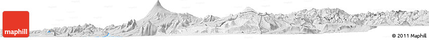 Silver Style Horizon Map of Pucon
