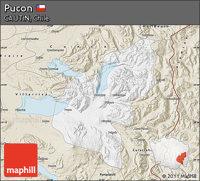 Classic Style Map of Pucon