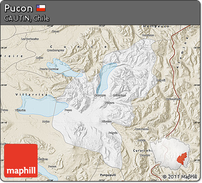 Classic Style Map of Pucon