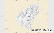 Classic Style Map of Pucon, single color outside