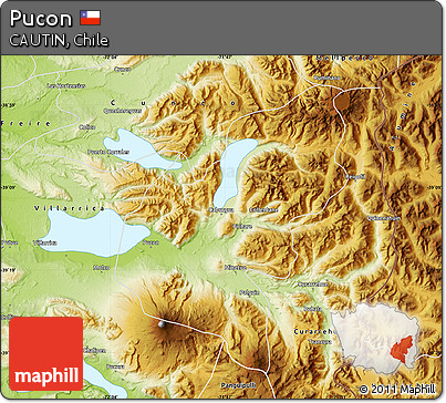 Physical Map of Pucon