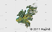 Satellite Map of Pucon, single color outside