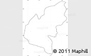 Blank Simple Map of Pucon, cropped outside, no labels