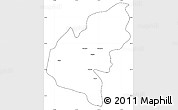 Blank Simple Map of Pucon, cropped outside