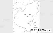 Blank Simple Map of Pucon