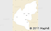 Classic Style Simple Map of Pucon, single color outside
