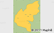 Savanna Style Simple Map of Pucon, cropped outside