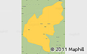 Savanna Style Simple Map of Pucon
