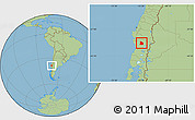 Savanna Style Location Map of Temuco
