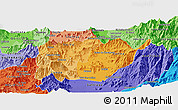 Political Shades Panoramic Map of CHACABUCO
