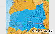 Political Shades Map of CHANARAL