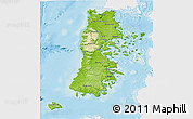 Physical 3D Map of CHILOE, single color outside