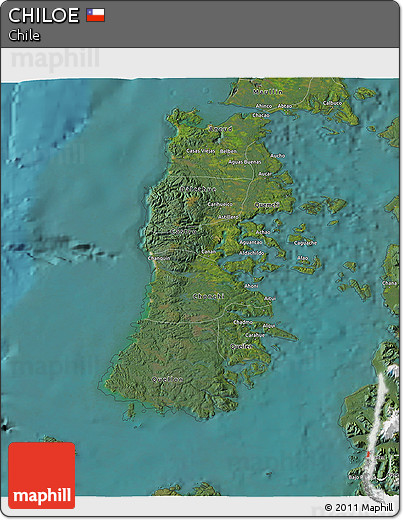 Satellite 3D Map of CHILOE