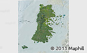 Satellite 3D Map of CHILOE, lighten