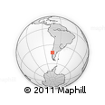 Outline Map of Dalcahue