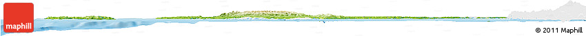 Physical Horizon Map of CHILOE, single color outside