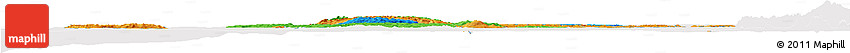Political Horizon Map of CHILOE, cropped outside