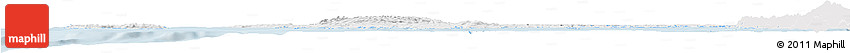 Silver Style Horizon Map of CHILOE, single color outside