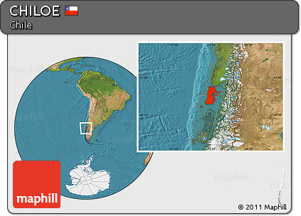 Satellite Location Map of CHILOE