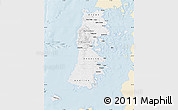 Classic Style Map of CHILOE, single color outside