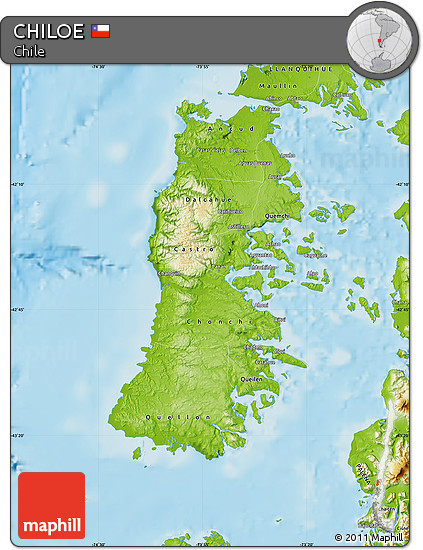 Physical Map of CHILOE