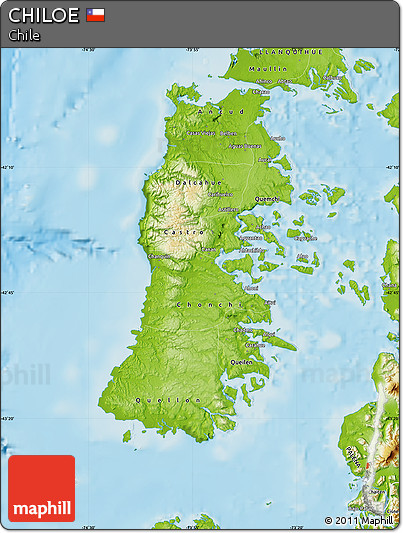 Physical Map of CHILOE