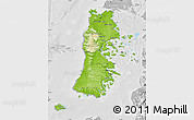 Physical Map of CHILOE, lighten, desaturated