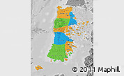 Political Map of CHILOE, desaturated