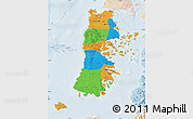 Political Map of CHILOE, lighten