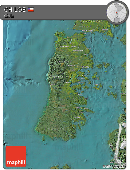 Satellite Map of CHILOE