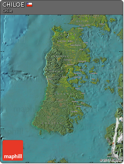 Satellite Map of CHILOE