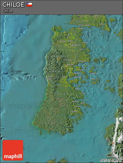 Satellite Map of CHILOE
