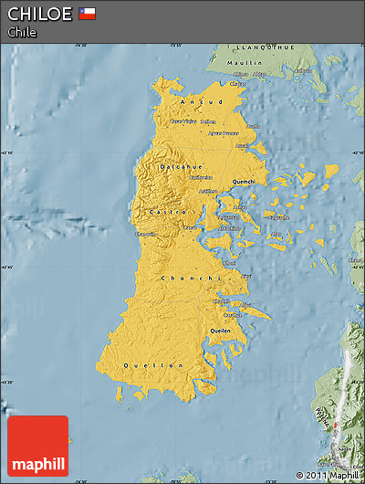 Savanna Style Map of CHILOE