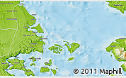 Physical 3D Map of Quemchi (Is.)