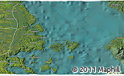 Satellite 3D Map of Quemchi (Is.)