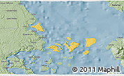 Savanna Style 3D Map of Quemchi (Is.)