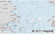 Silver Style 3D Map of Quemchi (Is.)