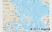 Shaded Relief Map of Quemchi (Is.)