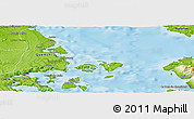 Physical Panoramic Map of Quemchi (Is.)