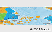 Political Panoramic Map of Quemchi (Is.)